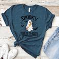 Spooky Toddler Teacher Halloween School Women's Heather T-Shirt Heather Deep Teal Spooky Toddler Teacher Halloween School Women's Heather T-Shirt Heather Deep Teal