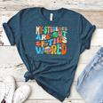 My Students Are Out Of This World Space Groovy Teacher Women's Heather T-Shirt Heather Deep Teal