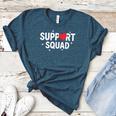 Support Squad Cute Heart Supportive Teacher Team Member Women's Heather T-Shirt Heather Deep Teal