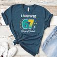 I Survived 67 Days Of School Teachers Students Meme Women's Heather T-Shirt Heather Deep Teal I Survived 67 Days Of School Teachers Students Meme Women's Heather T-Shirt Heather Deep Teal