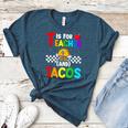 T Is For Teacher And Tacos For Teacher & Tacos Lovers Women's Heather T-Shirt Heather Deep Teal T Is For Teacher And Tacos For Teacher & Tacos Lovers Women's Heather T-Shirt Heather Deep Teal