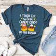 I Teach The Cutest Candy Corn In The Bunch Teacher Halloween Women's Heather T-Shirt Heather Deep Teal I Teach The Cutest Candy Corn In The Bunch Teacher Halloween Women's Heather T-Shirt Heather Deep Teal