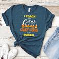 I Teach The Cutest Candy Corn In The Patch Teacher Halloween Women's Heather T-Shirt Heather Deep Teal