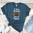 I Teach The Cutest Pre-K Pilgrims Thanksgiving Teacher Item Women's Heather T-Shirt Heather Deep Teal