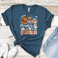 I Teach The Cutest Pumpkins In The Patch Halloween Teacher Women's Heather T-Shirt Heather Deep Teal