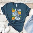 I Teach The Cutest Pumpkins In The Patch Teacher Women's Heather T-Shirt Heather Deep Teal I Teach The Cutest Pumpkins In The Patch Teacher Women's Heather T-Shirt Heather Deep Teal
