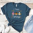 I Teach The Cutest Turkeys School Teachers Thanksgiving Women's Heather T-Shirt Heather Deep Teal I Teach The Cutest Turkeys School Teachers Thanksgiving Women's Heather T-Shirt Heather Deep Teal