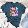 Teach Love Inspire Preppy Back To School Teacher Women Women's Heather T-Shirt Heather Deep Teal Teach Love Inspire Preppy Back To School Teacher Women Women's Heather T-Shirt Heather Deep Teal
