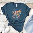 Teach Them Love Them Watch Them Grow Retro Teacher Floral Women's Heather T-Shirt Heather Deep Teal Teach Them Love Them Watch Them Grow Retro Teacher Floral Women's Heather T-Shirt Heather Deep Teal