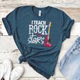 I Teach Rock Stars Music Teacher Guitar Player Women's Heather T-Shirt Heather Deep Teal I Teach Rock Stars Music Teacher Guitar Player Women's Heather T-Shirt Heather Deep Teal