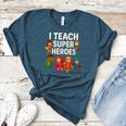 I Teach Super Heroes Teacher Women's Heather T-Shirt Heather Deep Teal I Teach Super Heroes Teacher Women's Heather T-Shirt Heather Deep Teal
