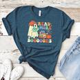 Teacher Halloween Cute Booooks Ghost Read More Books Women's Heather T-Shirt Heather Deep Teal