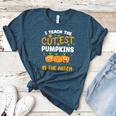 Teacher Halloween Pre-K Teacher Kindergarten Cutest Pumpkins Men Women Kids Women's Heather T-Shirt Heather Deep Teal Teacher Halloween Pre-K Teacher Kindergarten Cutest Pumpkins Men Women Kids Women's Heather T-Shirt Heather Deep Teal