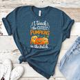 Teacher Halloween Pre-K Teacher Kindergarten Cutest Pumpkins Women's Heather T-Shirt Heather Deep Teal Teacher Halloween Pre-K Teacher Kindergarten Cutest Pumpkins Women's Heather T-Shirt Heather Deep Teal