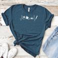 Teacher Heartbeat Red For Ed Men Women Women's Heather T-Shirt Heather Deep Teal Teacher Heartbeat Red For Ed Men Women Women's Heather T-Shirt Heather Deep Teal