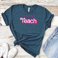 Teacher Life My Job Is Teach Women's Heather T-Shirt Heather Deep Teal Teacher Life My Job Is Teach Women's Heather T-Shirt Heather Deep Teal