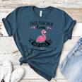 This Teacher Loves Her Flock Cute Flamingo Teacher Women's Heather T-Shirt Heather Deep Teal This Teacher Loves Her Flock Cute Flamingo Teacher Women's Heather T-Shirt Heather Deep Teal