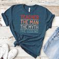Teacher The Man The Myth The Legend School Holiday Teacher Women's Heather T-Shirt Heather Deep Teal
