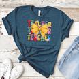 Teacher Pencil Coquette Bow Back To School Teacher Women's Heather T-Shirt Heather Deep Teal Teacher Pencil Coquette Bow Back To School Teacher Women's Heather T-Shirt Heather Deep Teal