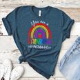 Teacher You Are a Rainbow Of Possibilities Funny Women's Heather T-Shirt Heather Deep Teal Teacher You Are a Rainbow Of Possibilities Funny Women's Heather T-Shirt Heather Deep Teal