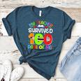 My Teacher Survived 100 Days Of Me 100 Days Of School Women's Heather T-Shirt Heather Deep Teal My Teacher Survived 100 Days Of Me 100 Days Of School Women's Heather T-Shirt Heather Deep Teal