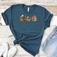 Teacher Thanksgiving Women Autumn Fall Halloween Pumpkin Tee Women's Heather T-Shirt Heather Deep Teal Teacher Thanksgiving Women Autumn Fall Halloween Pumpkin Tee Women's Heather T-Shirt Heather Deep Teal