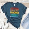 Teacher Voice Teacherlife Primary School Teacher Women's Heather T-Shirt Heather Deep Teal