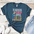 Teachers Are Just Superheroes In Disguise Back To School Women's Heather T-Shirt Heather Deep Teal