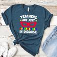 Teachers Are Just Superheroes In Disguise School Women's Heather T-Shirt Heather Deep Teal Teachers Are Just Superheroes In Disguise School Women's Heather T-Shirt Heather Deep Teal
