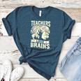 Teachers Love Brains Halloween Costume Boo Trick Teach Women's Heather T-Shirt Heather Deep Teal Teachers Love Brains Halloween Costume Boo Trick Teach Women's Heather T-Shirt Heather Deep Teal
