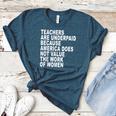 Teachers Are Underpaid Because America Does Not Value Men Women Women's Heather T-Shirt Heather Deep Teal Teachers Are Underpaid Because America Does Not Value Men Women Women's Heather T-Shirt Heather Deep Teal