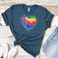 Teaching Is a Work Of Heart Tie Dye Hippie For Teacher For Men Women Girls Kids Women's Heather T-Shirt Heather Deep Teal