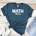 TeeArt Math Mathematics Queen Math Teacher Women's Heather T-Shirt Heather Deep Teal