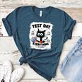 Test Day Stressed Cat Teacher Student Kids Testing Day Women's Heather T-Shirt Heather Deep Teal Test Day Stressed Cat Teacher Student Kids Testing Day Women's Heather T-Shirt Heather Deep Teal