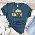 Third Grade Dream Team 3rd Grade Teacher Back To School Kids Women's Heather T-Shirt Heather Deep Teal