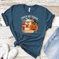 Trick Or Teach Retro Halloween Teacher Women Men Costume Women's Heather T-Shirt Heather Deep Teal Trick Or Teach Retro Halloween Teacher Women Men Costume Women's Heather T-Shirt Heather Deep Teal