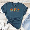 Turkey Reading Books Fall Thanksgiving Teacher Book Lovers Women's Heather T-Shirt Heather Deep Teal Turkey Reading Books Fall Thanksgiving Teacher Book Lovers Women's Heather T-Shirt Heather Deep Teal