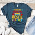 Twinning With My Bestie Teacher Boy Spirit Week Twin Day Women's Heather T-Shirt Heather Deep Teal Twinning With My Bestie Teacher Boy Spirit Week Twin Day Women's Heather T-Shirt Heather Deep Teal
