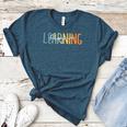 Vintage Play Is Learning Back To School Toddler Teacher Women's Heather T-Shirt Heather Deep Teal
