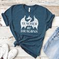 Vintage Teacher Of Dragons Quotes Teacher Student Women's Heather T-Shirt Heather Deep Teal Vintage Teacher Of Dragons Quotes Teacher Student Women's Heather T-Shirt Heather Deep Teal