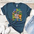 Wild About Teaching Safari Jungle School Teacher Women's Heather T-Shirt Heather Deep Teal
