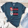 I Will Drink Coffee Here Or There Funny Teacher Teaching Men Women Girls Kids Women's Heather T-Shirt Heather Deep Teal