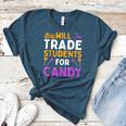 Will Trade Students For Candy Cute Halloween Costume Teacher For Men Women Kids Women's Heather T-Shirt Heather Deep Teal