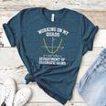 Working On My Quads Algebra Math Gym Teacher Women's Heather T-Shirt Heather Deep Teal