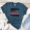 World's Best Okayest Teacher ACY025a For Men Women Women's Heather T-Shirt Heather Deep Teal World's Best Okayest Teacher ACY025a For Men Women Women's Heather T-Shirt Heather Deep Teal