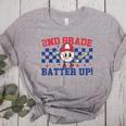 2nd Grade Batter Up Back To School Baseball Teacher Kids Women's Heather T-Shirt Athletic Heather