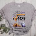 4489 Square Root 67 Math Teacher Halloween Costume Professor Women's Heather T-Shirt Athletic Heather