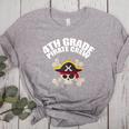 4th Grade Pirate Crew Halloween Costume Cool Teacher Student Women's Heather T-Shirt Athletic Heather
