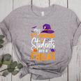My 4th Grade Students Are a Treat Teacher Halloween Witch For Men Women Kids Women's Heather T-Shirt Athletic Heather