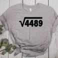 67 Meme Square Root 4489 Six Seven Slang Math Teacher Women's Heather T-Shirt Athletic Heather